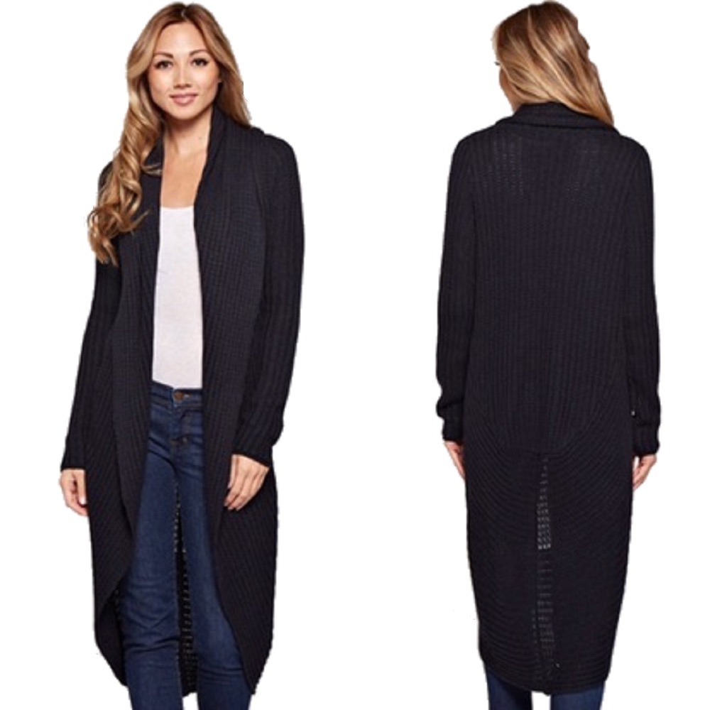 Lovestitch Long Black Cardigan